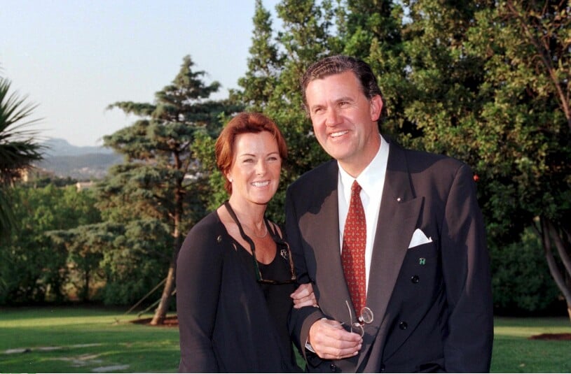 Anni-Frid Lyngstad med maken prins Ruzzo Reuss.