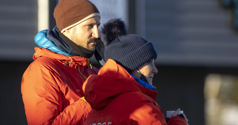 Haakon och Märtha Louise på medaljceremonin. Kronprins Haakon och prinsessan Märtha Louise