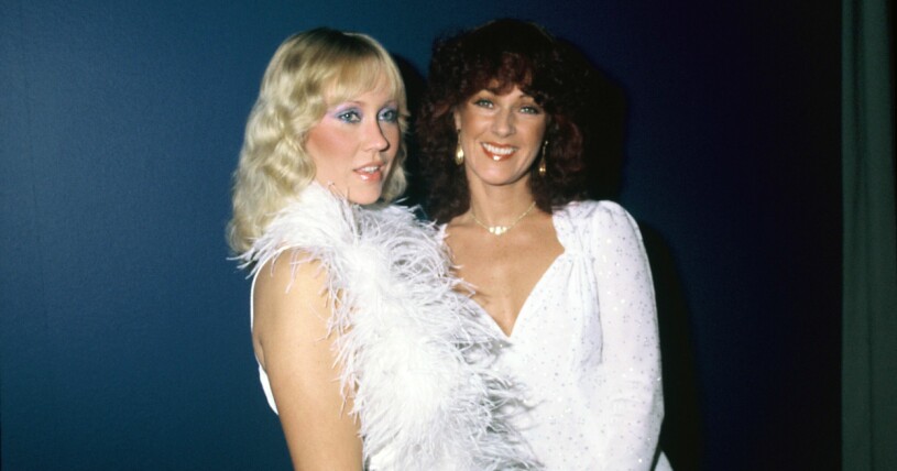 Agnetha Fältskog och Anni-Frid Lyngstad unga