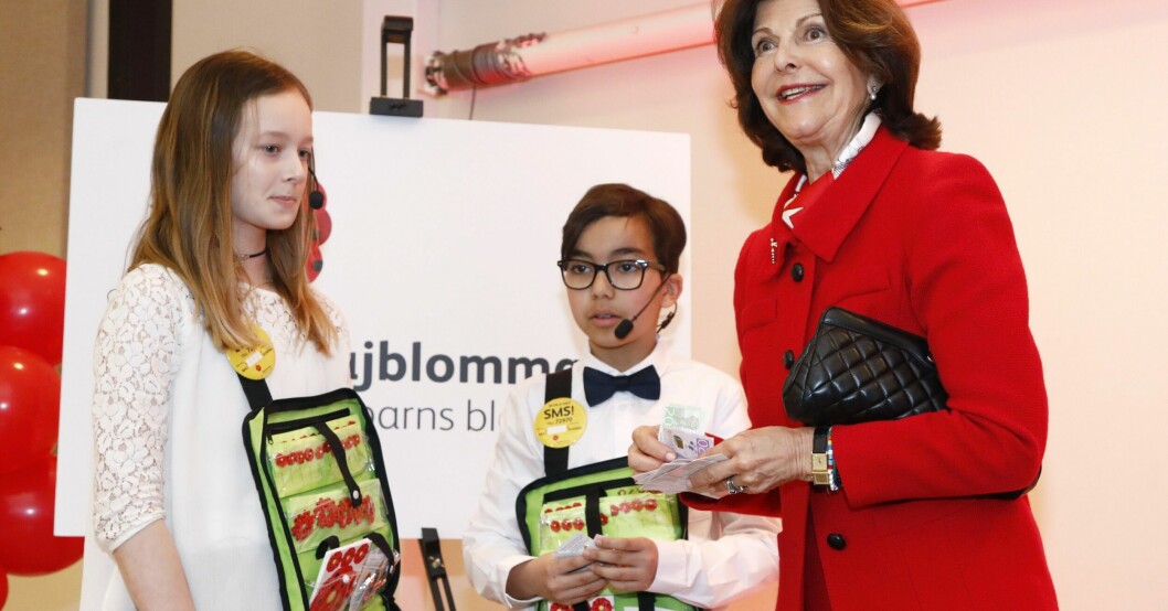 Silvia hade inte tillräckligt med pengar under köpet av majblomman 2017. Silvia 2017