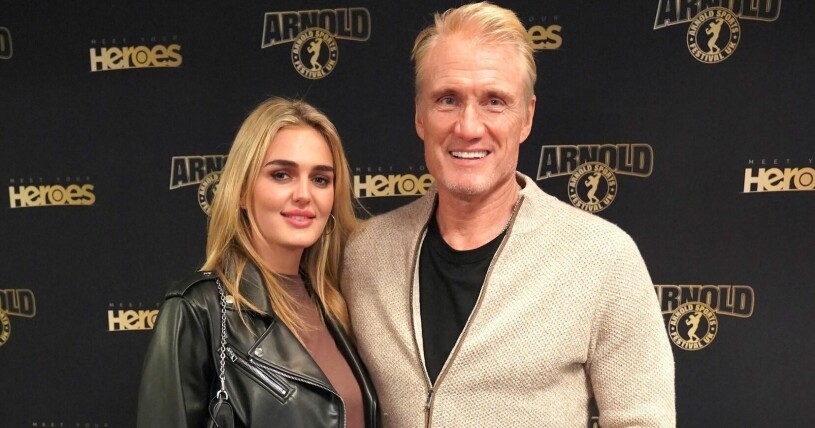 Det skiljer 38 år mellan Emma och Dolph! Dolph Lundgren och Emma Krokdal