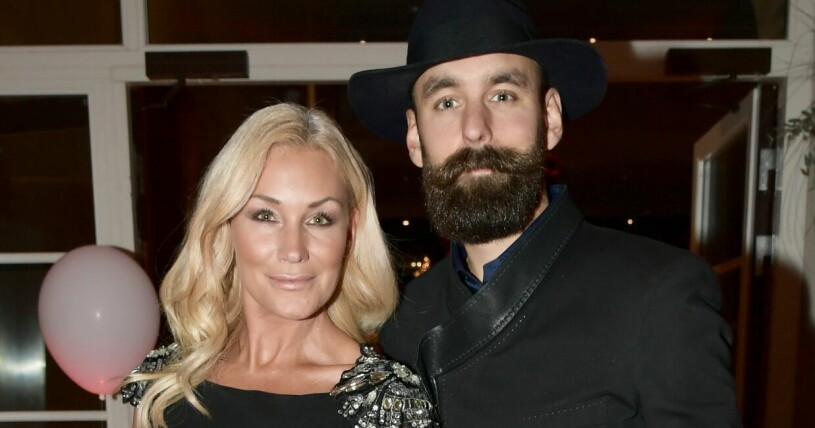 Jessica Andersson med sin pojkvän Johan Malm.