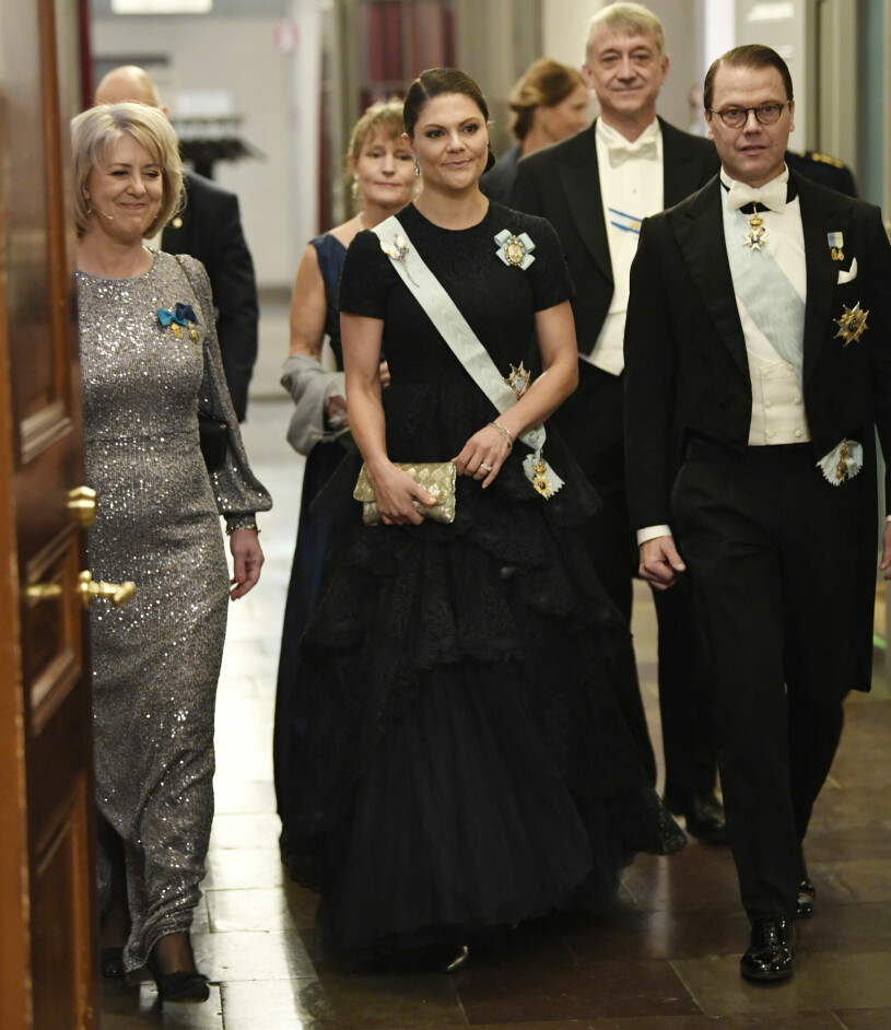 Kronprinsessan Victoria och prins Daniel på väg till kvällens festligheter. Kronprinsessan Victoria Prins Daniel Susanne Rydén Kungl. Musikaliska Akademien 250 år