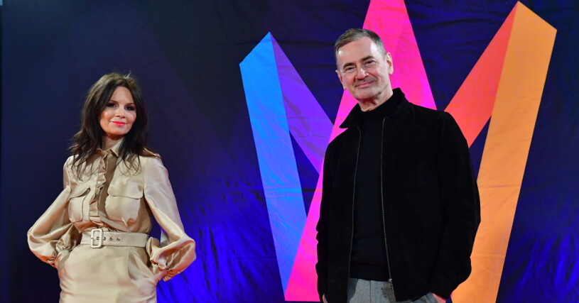 Lena Philipsson ledde Mellos första deltävling ihop med Christer Björkman. lena philipsson christer björkman melodifestivalen