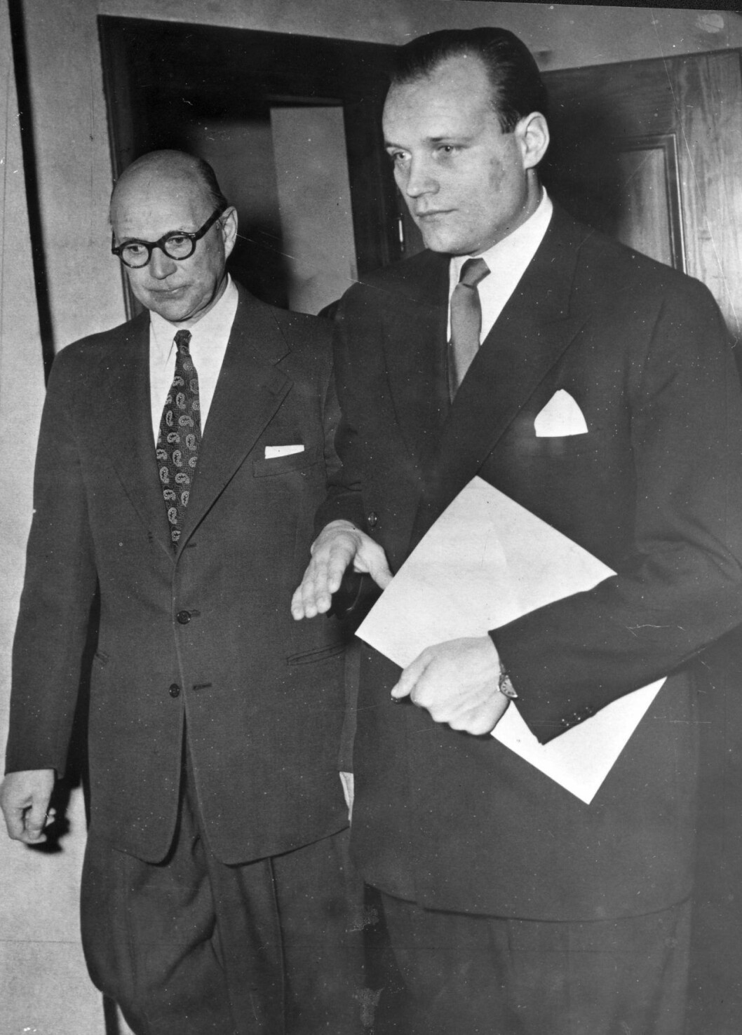 Kurt Haijby till vänster, fotograferad 1952. Kurt Haijby till vänster, fotograferad 1952.