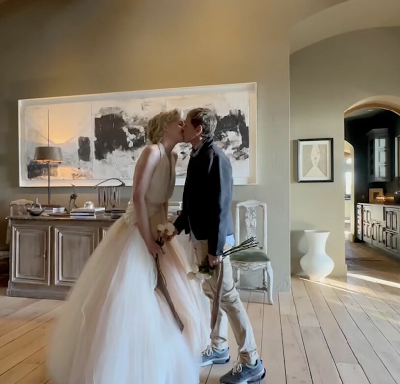 Harry var inbjuden när Ellen DeGeneres förnyade löftena med hustrun.