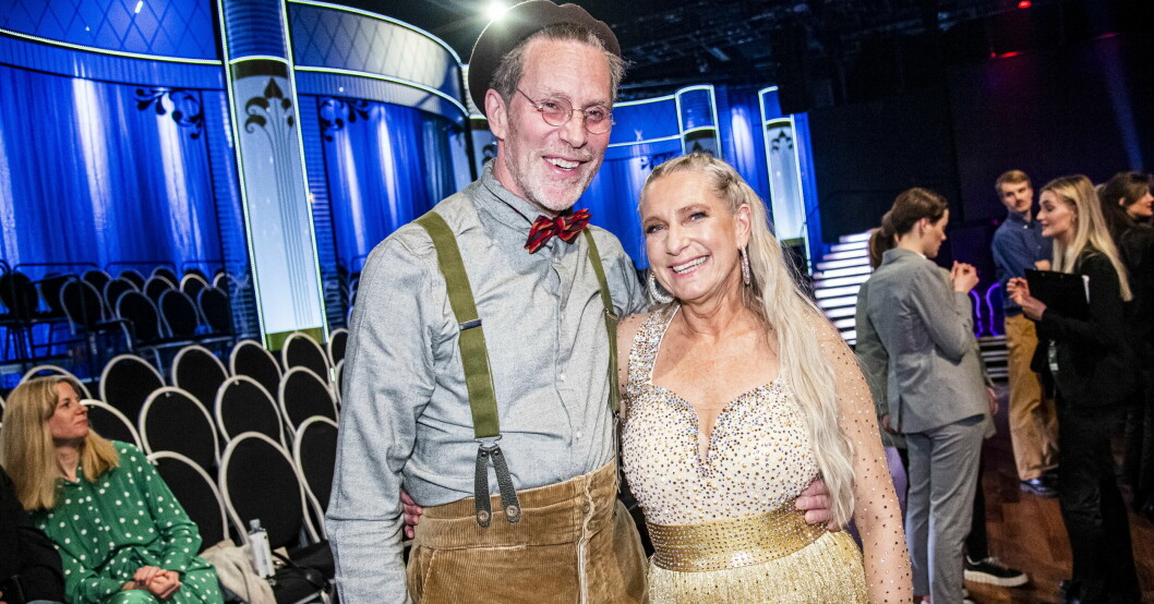 Marie Mandelmann tävlar i Let's Dance och Gustav agerar hejaklack! Gustav och Marie Mandelmann i Let's Dance