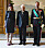 Kronprins Haakon med Italiens president Sergio Mattarella och hans dotter Laura