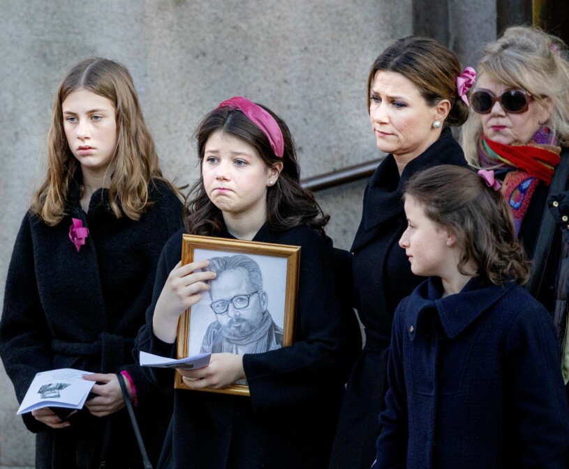 Aris dotter Maud Angelica hade ritat ett porträtt av honom. Foto: Albert Nieboer