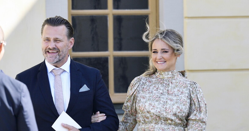 Lina Hellqvist med nya kärleken Mattias Wikström – paret väntar nu barn tillsammans. Lina Hellqvist och Mattias Wikström