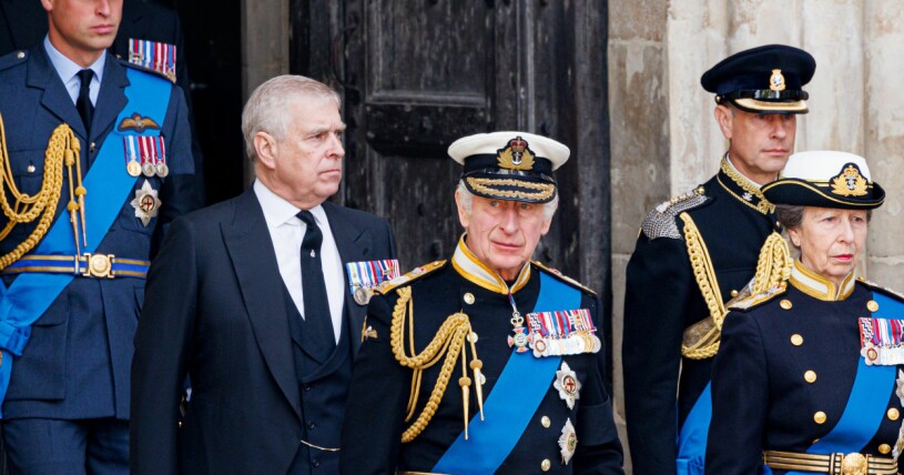Prins Andrew och kung Charles. Prins Andrew och kung Charles