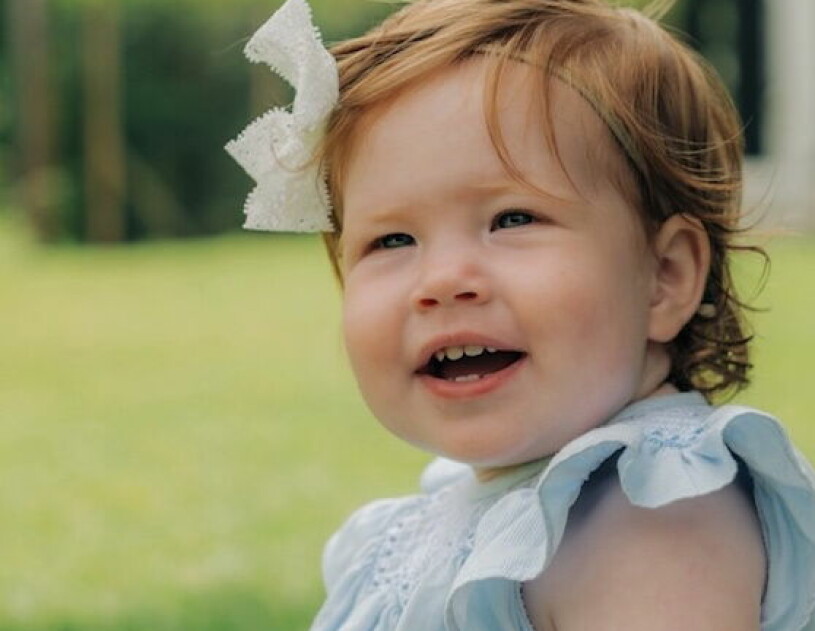 ...och här är Archies lillasyster Lilibet Diana. Meghan Markles och prins Harrys dotter Lilibet Diana