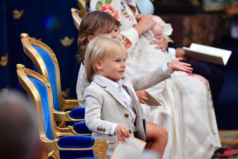 Prins Gabriel. Prins Gabriel på prins Julians dop