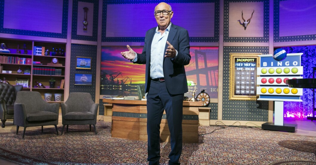 Ingvar Oldberg i Bingolotto-studion