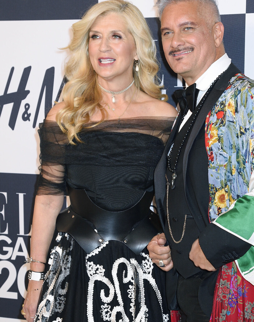 Tina Törnquist med gode vännen Magnus Skogsberg, känd från ICA-reklamen. Kronprinsessan Victorias stylist på mingel med Magnus Skogsberg