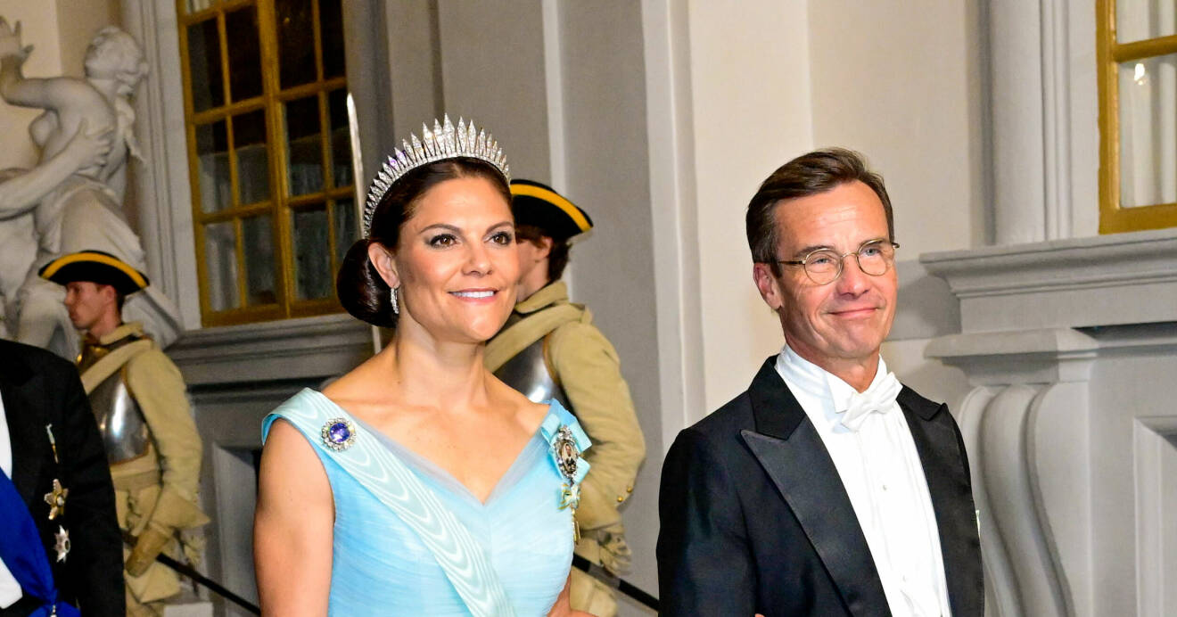 Kronprinsessan Victoria och Ulf Kristersson