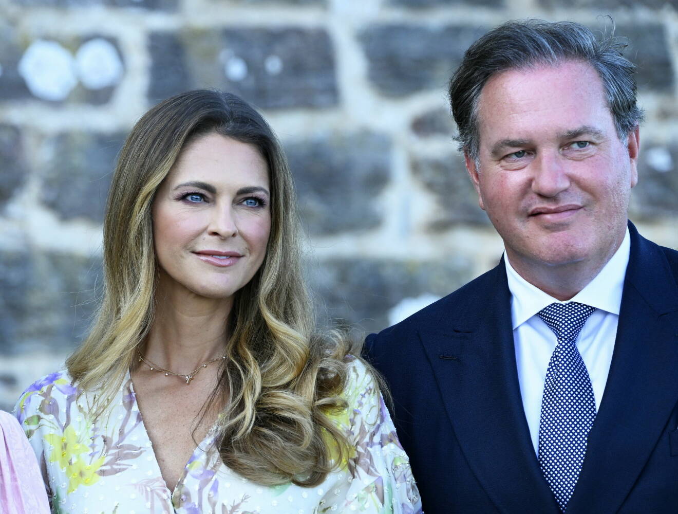 Prinsessan Madeleine och Christopher O'Neill i samband med firandet av kronprinsessan Victorias födelsedag på Sollidens slott på Öland.