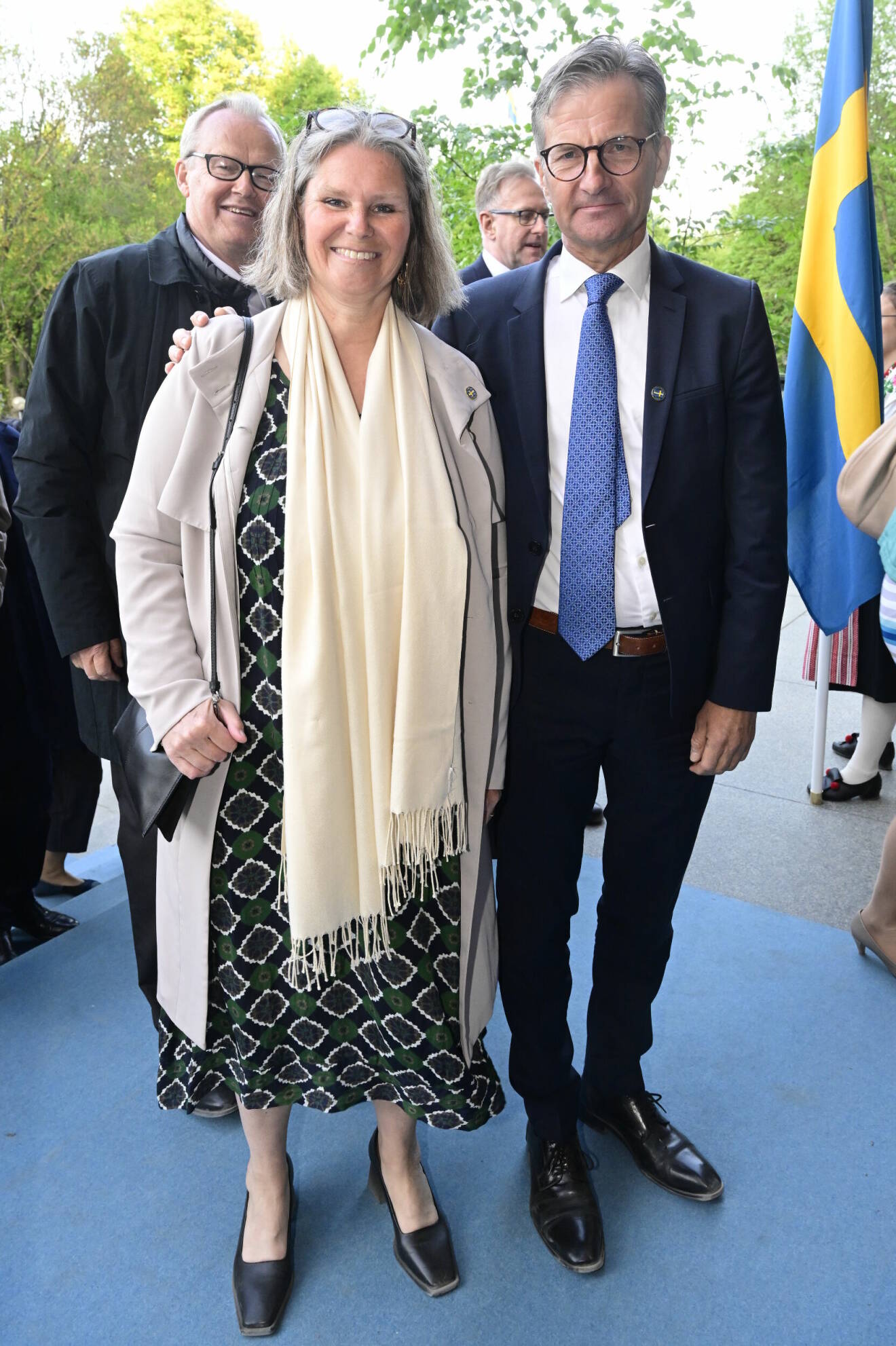 Nationaldagen 2023: Riksbankschefen Erik Thedéen med fru Susanne Thedéen