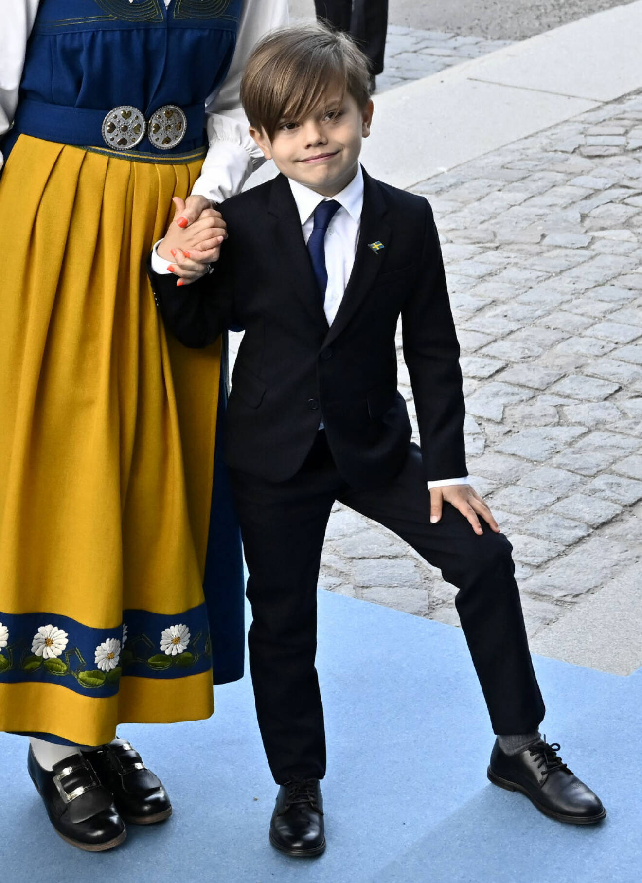 Prins Oscar vid nationaldagsfirandet på Skansen 2023