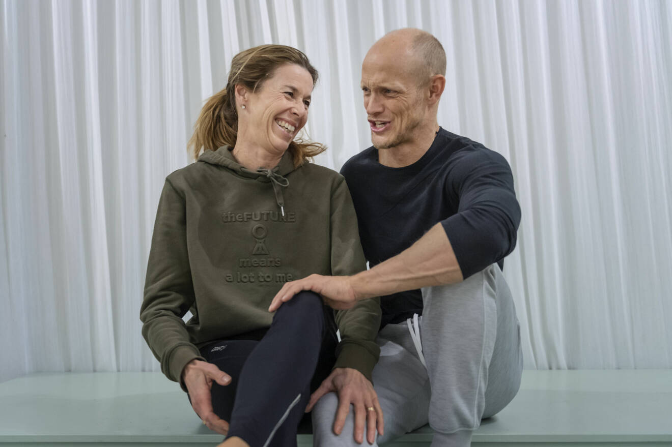 Magdalena Forsberg och Tobias Karlsson i TV4-programmet Let's Dance 2019