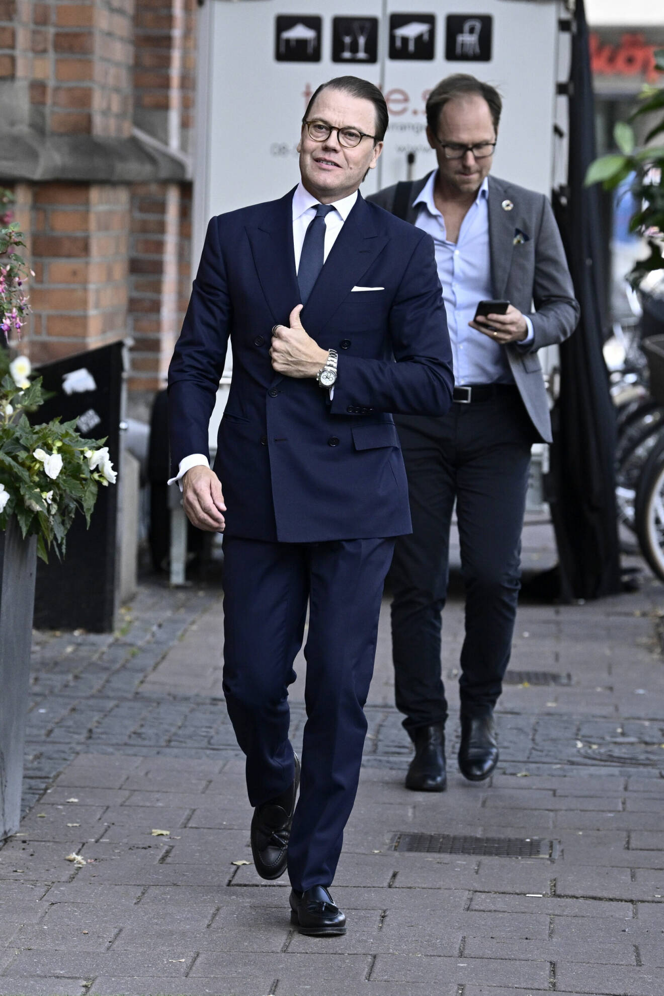 Prins Daniel anländer till stiftelsen Norrsken för utdelningen av Norrsken Impact 100.