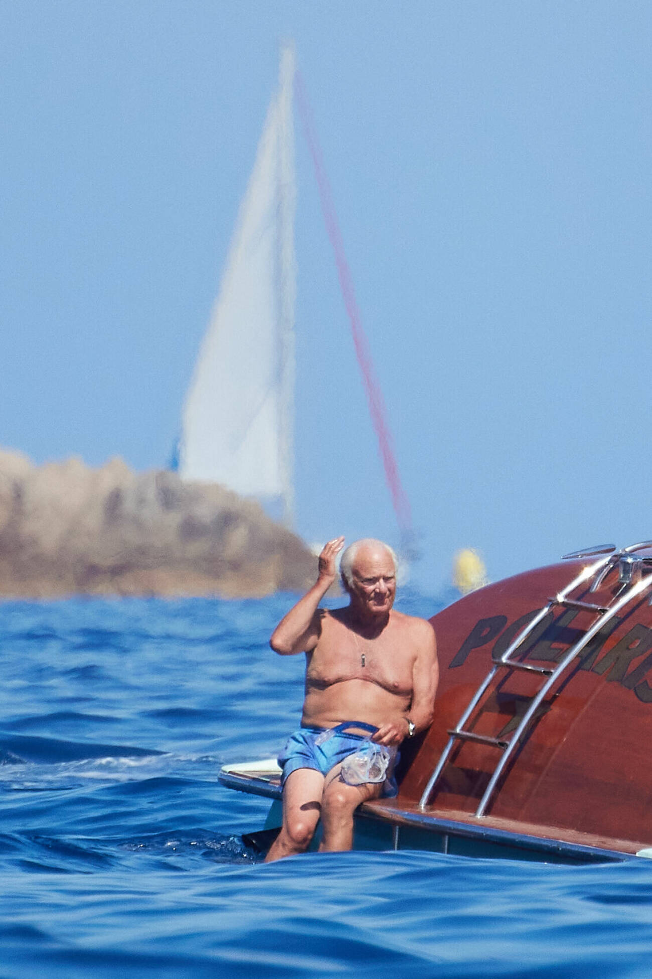 Kungen på sin båt Polaris – semester på Franska rivieran 2023