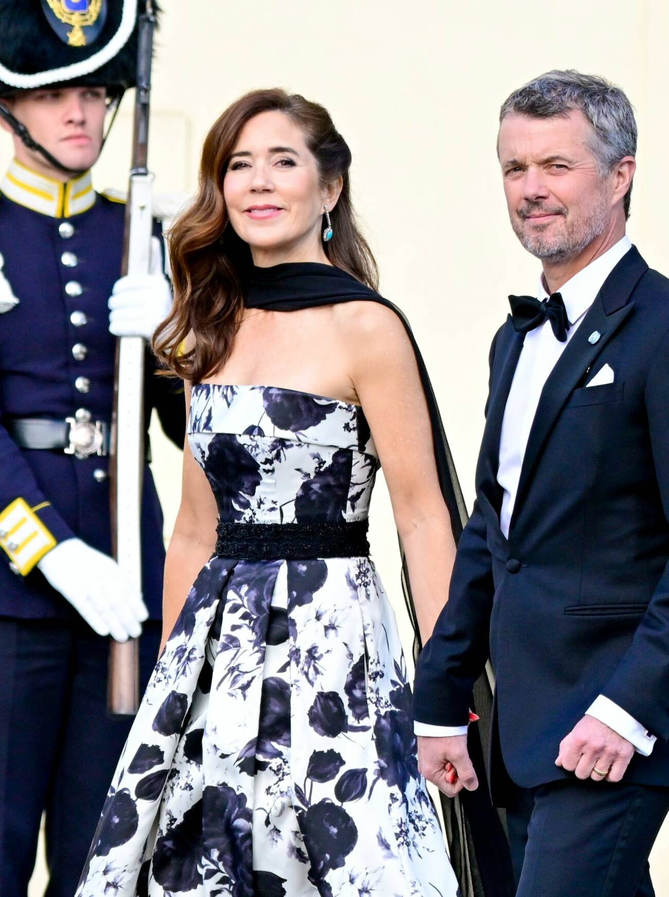 Kronprinsessan Mary och kronprins Frederik på kungens konsert på Drottningholm