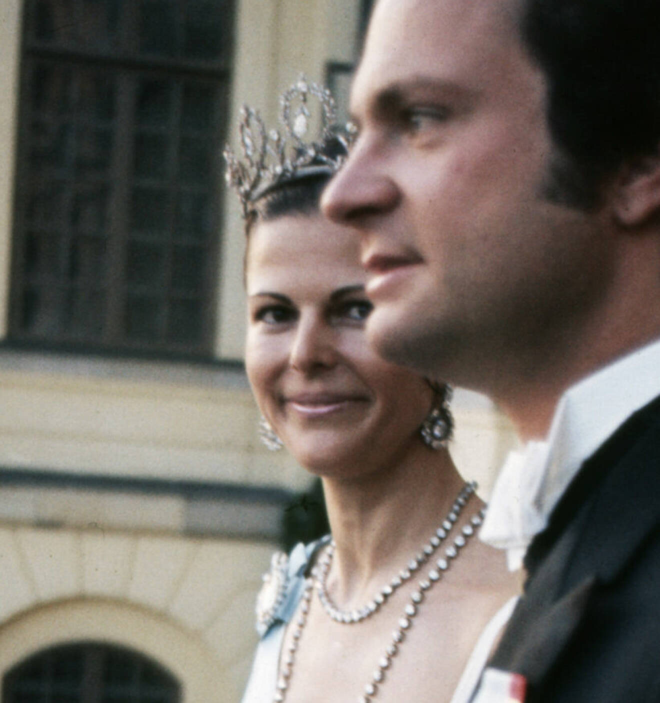 För första gången i tiara: Silvia Sommerlath kvällen innan hon blev drottning