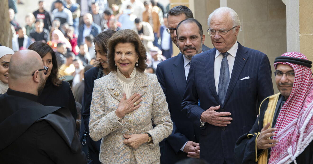 Kung Carl Gustaf och drottning Silvia på tre dagar långt statsbesök i Jordanien.