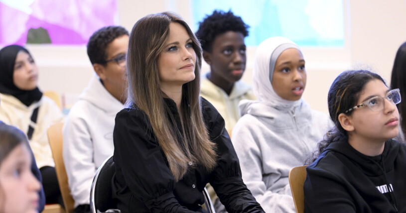 Prinsessan Sofia tog del av Safe Selfie Academys utbildningsdag i Knutbyskolan. Prinsessan Sofia i Knutbyskolan