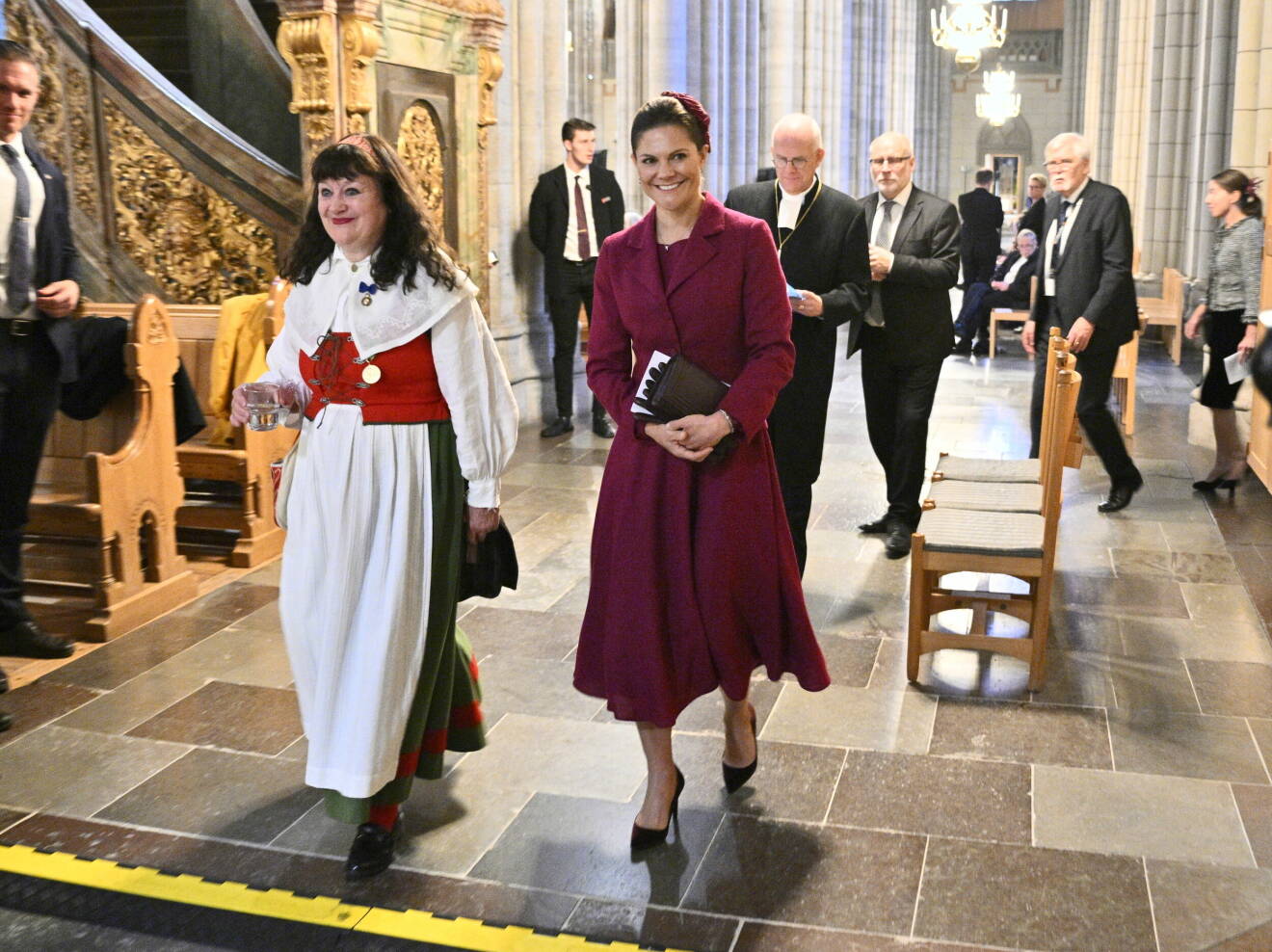 Kronprinsessan Victoria i Uppsala domkyrka under Kyrkomötets öppnande 2023