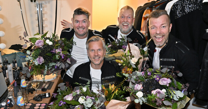Vimmel vid premiär för Arvingarnas krogshow "I love Arvingarna" på Kajskjul 8, Göteborg. Arvingarna