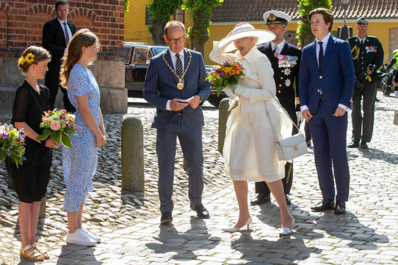 Drottning Margrethe och den snygga klänningen som blev en snackis.