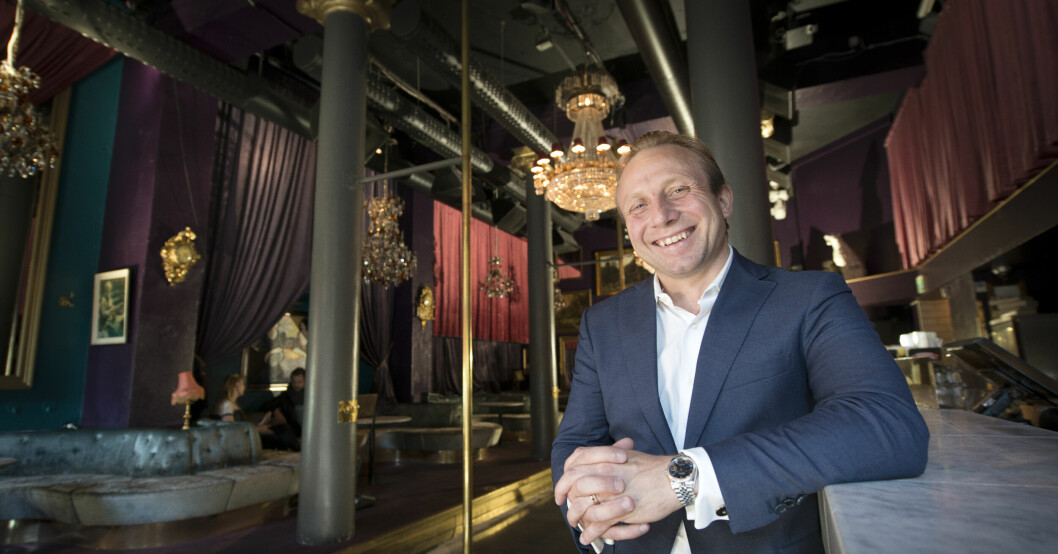 Robert Hållstrand på nattklubben Rose.