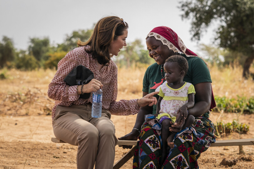 Ett av många fina möten. Kronprinsessan Mary Kvinnofrågor Burkina Faso 2021