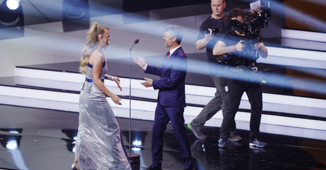Kronprins Frederik och tennisspelaren Carolina Wozniacki. Kronprins Frederik och Carolina Wozniacki