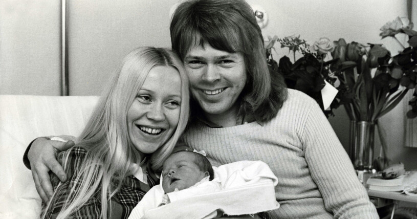 Agnetha och Björn med dottern Linda Ulvaeus. Agnetha Fältskog, Björn Ulvaeus och Linda Ulvaeus