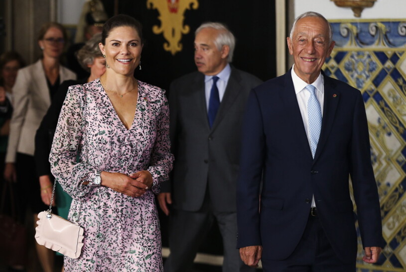 Kronprinsessan Victoria på besök i Portugal tidigare i sommar. Kronprinsessan Victoria i Portugal