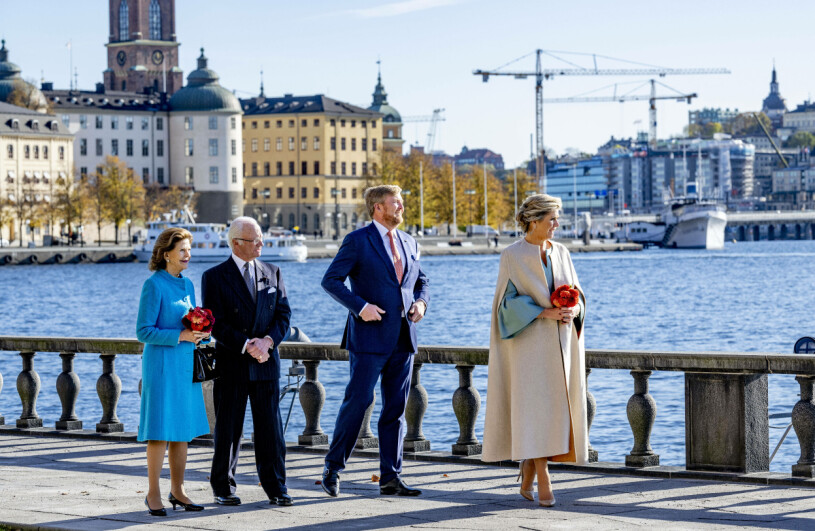 Har man utländska gäster så vill man visa det finaste på hemmaplan – och kungafamiljen väljer alltid stadshuset. Kungen, drottning Silvia, kung Willem-Alexander och drottning Máxima – lunch i Stockholms stadshus
