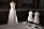 Pressvisning av utställningen 'Kungliga brudklänningar 1976-2015' i Rikssalen på Stockholms slott. Här är klänningen som prinsessan Sofia bar på bröllopsfesten. Prinsessan Sofias brudklänning var designad av Ida Sjöstedt som även gjorde klänningarna till brudnäbbarna som ses till höger i bild.