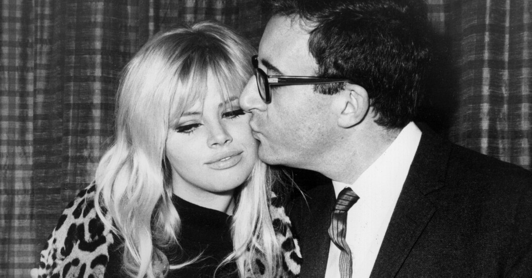 Britt Ekland med sin första make, Peter Sellers.