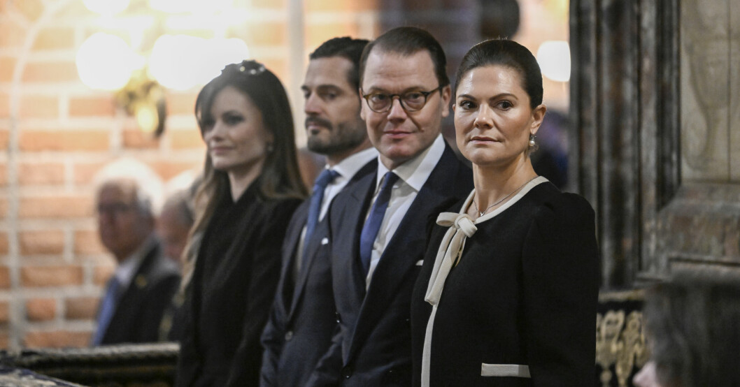 Prinsessan Sofia, prins Carl Philip, prins Daniel och kronprinsessan Victoria