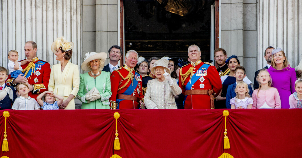På Trooping the Colour introduceras nya små kungligheter traditionsenligt. Men det är också ett tillfälle som brukar uppskattas av släktens små!