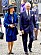 Kungaparet i London vid tacksägelsegudstjänsten för prins Philip