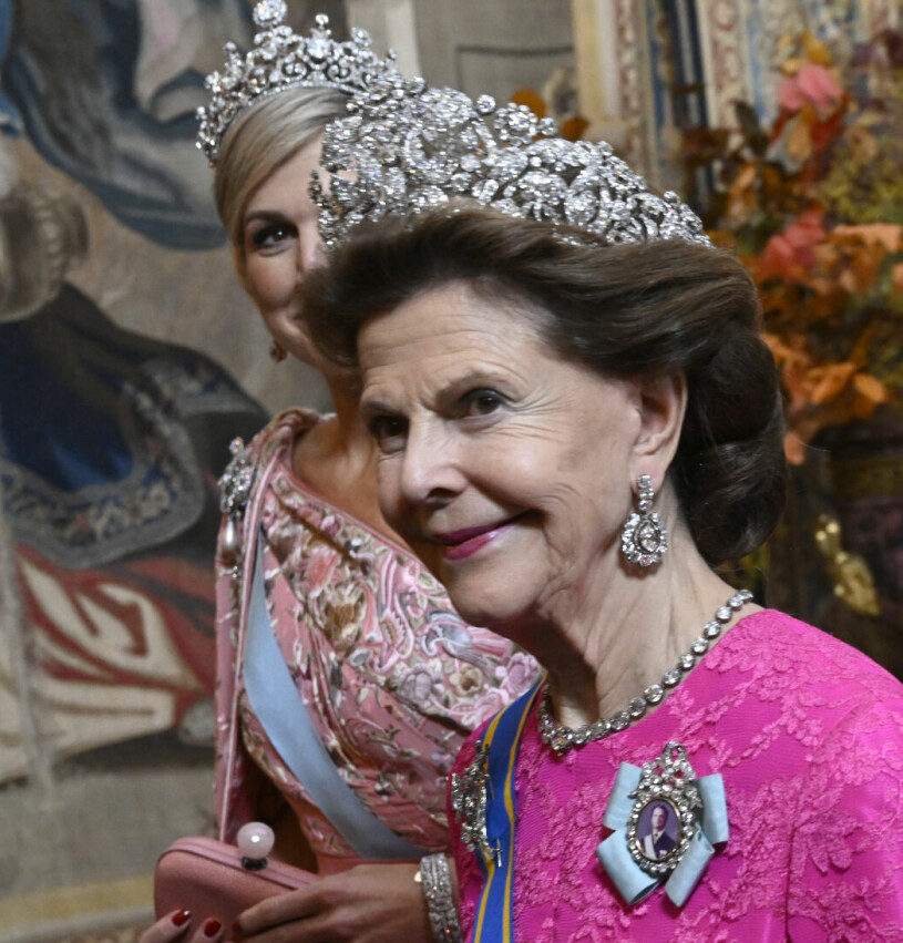 Drottning Silvia i tiara – kröningsdiademet