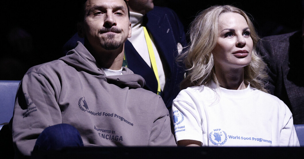 Zlatan tillsammans med Helena. Foto: