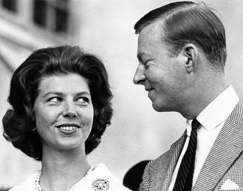 Prinsessan Désirée med sin man, friherre Niclas Silfverschiöld. Prinsessan Désirée med sin man friherre Niclas Silfverschiöld 1964