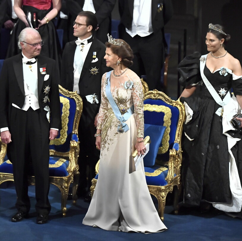Nobel utan kronprinsessan Victoria – det skulle bli tomt. Kungaparet med kronprinsessan Victoria och prins Daniel under Nobel 2019