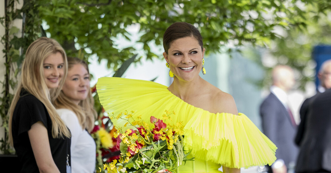 Kronprinsessan Victoria vet hur man sätter kunglig glans på festen! Kronprinsessan Victoria