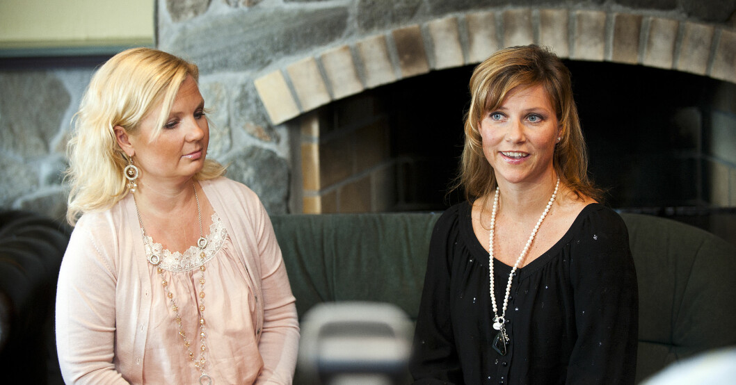 Prinsessan Märtha Louise startade änglaskolan med vännen Elisabeth Nordeng. Foto: Elisabeth Nordeng och prinsessan Märtha Louise